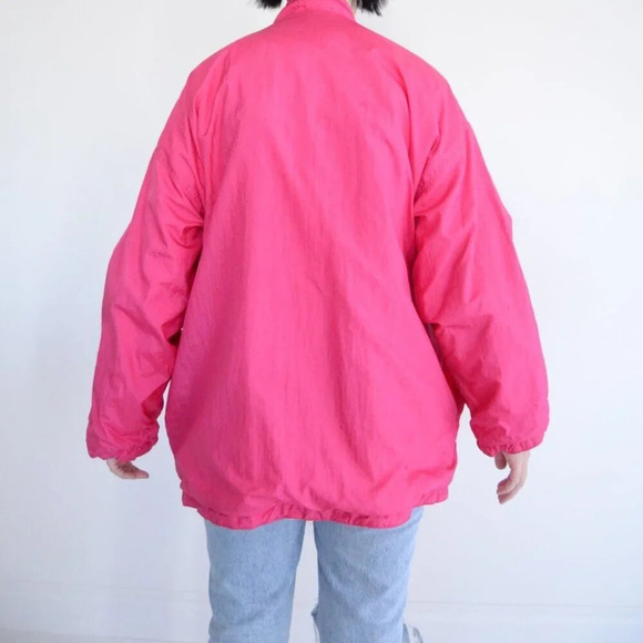 Vintage Dani Colby Pink or White Reversible Button Up Lightweight Jacket 1X - Picture 3 of 16